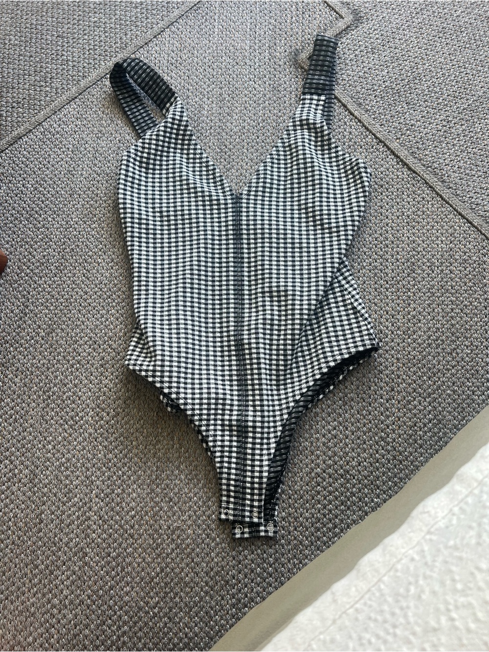 Proenza Schouler Black & White Gingham bodysuit  size M